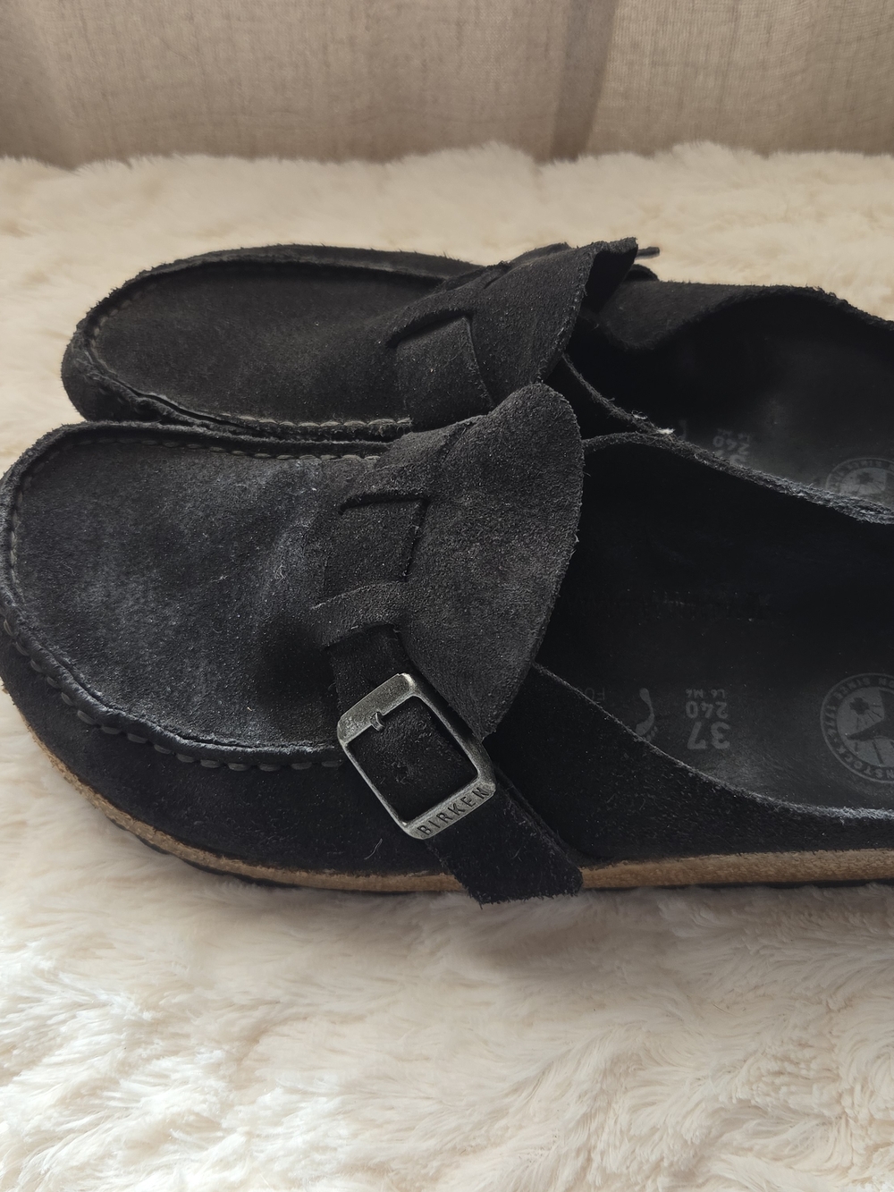 Birkenstock Buckley- Black Suede - Picture 2 of 5